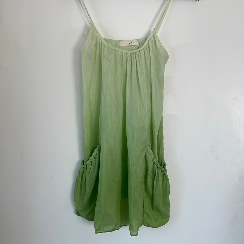 Green Ombré Tank Top w/ Pockets XS